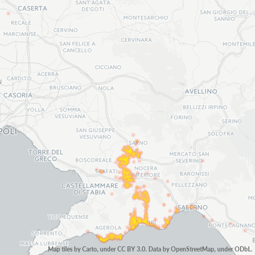 Dami ng Negosyo sa Postal Code 84010 - Salerno, Campania