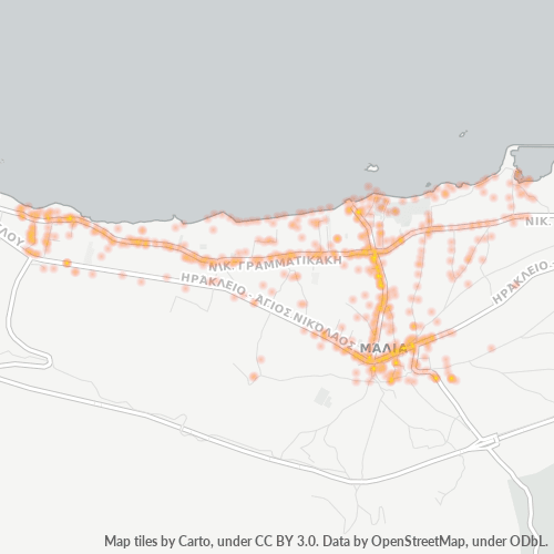 Dami ng Negosyo sa Postal Code 700 07 - Mália, Creta