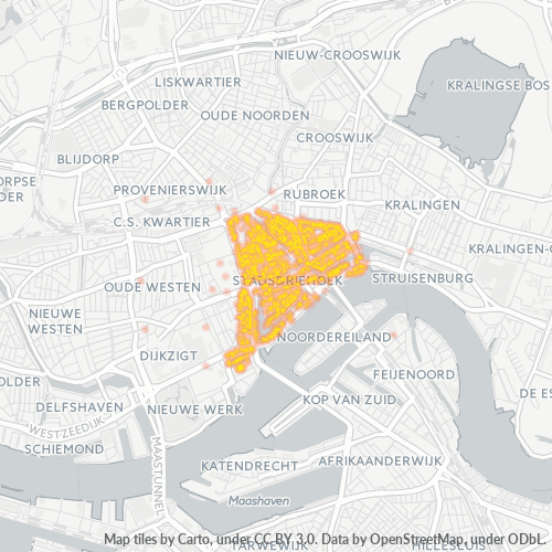 Dami ng Negosyo sa Postal Code 3011 - Rotterdam, Provincie Zuid-Holland