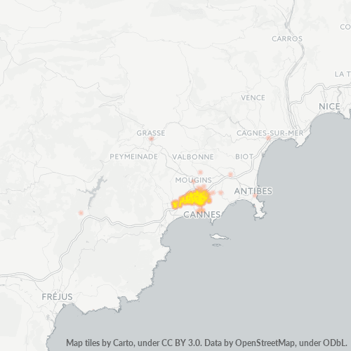 Concentració d'empreses a Codi Postal 06110 - Lo Canet, Provença – Alps – Costa Blava