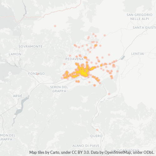 Dami ng Negosyo sa Postal Code 32032 - Belluno, Veneto