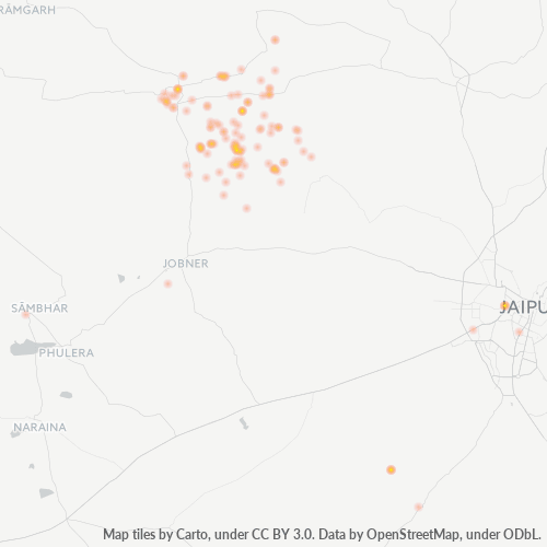 Dami ng Negosyo sa Postal Code 303603 - Rajasthan