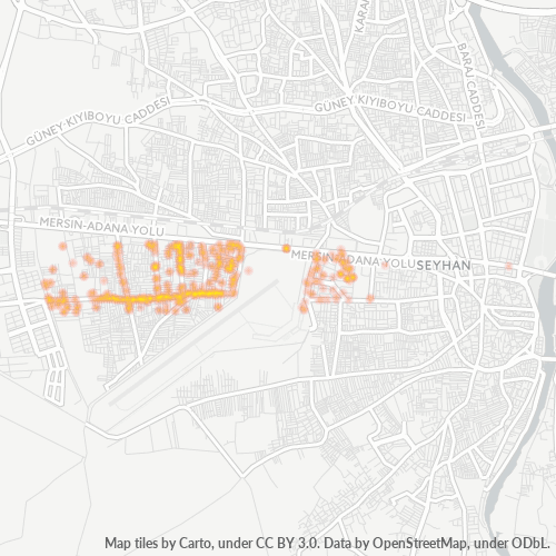 Dami ng Negosyo sa Postal Code 01080 - Seyhan, Lalawigan ng Adana