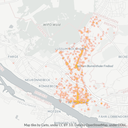 Business Concentration in Postal Code 28779 - Bremen, Bremen (state)