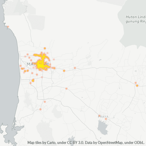 Dami ng Negosyo sa Postal Code 83239 - Mataram, West Nusa Tenggara