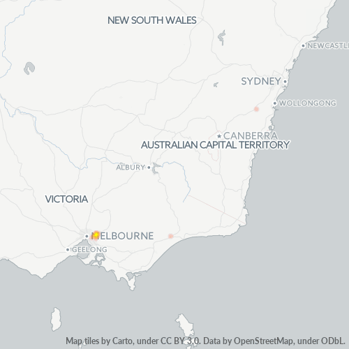 Dami ng Negosyo sa Postal Code 3136 - Ringwood, Victoria