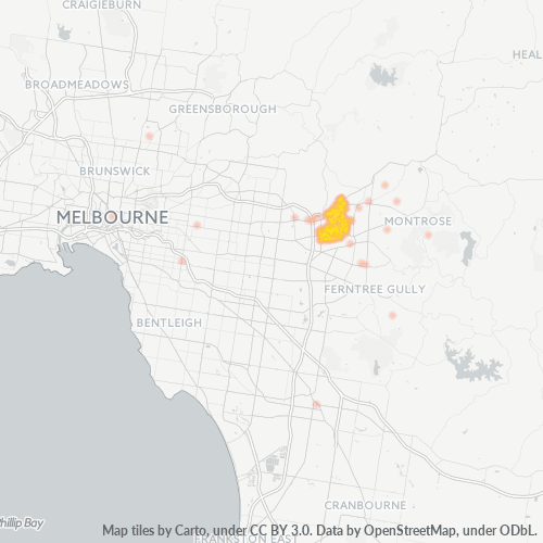 Dami ng Negosyo sa Postal Code 3135 - Heathmont, Victoria