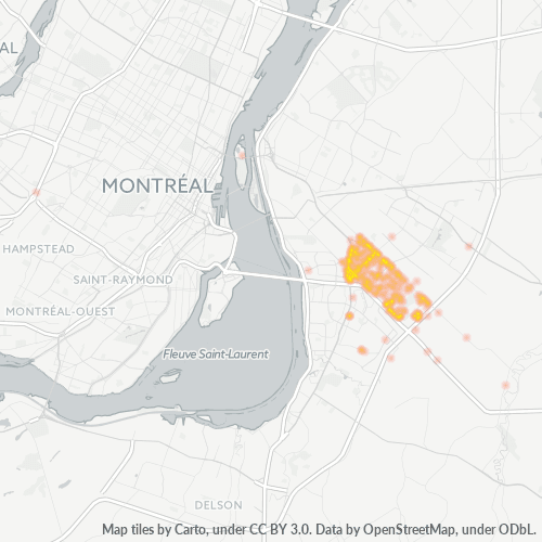 Bedrijfsconcentratie in Postcode J4Z - Brossard, Quebec (provincie)