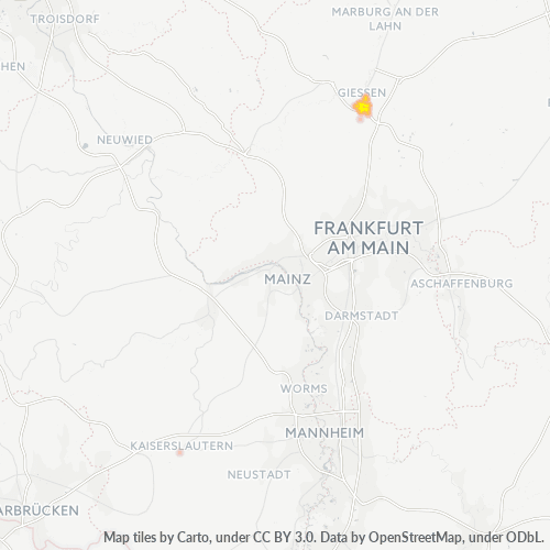 Konsentrasi Bisnis di Kode Pos 35440 - Giessen, Hessen