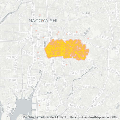 Bedrijfsconcentratie in Postcode 466 - Kitagata, Gifu (prefectuur)