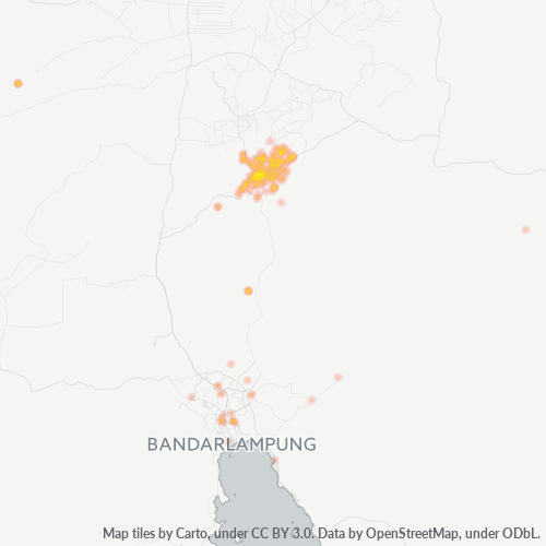 Dami ng Negosyo sa Postal Code 34111 - Metro, Provinsi Lampung