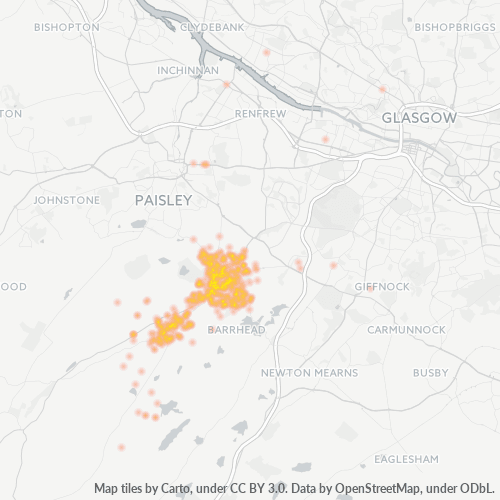 Dami ng Negosyo sa Postal Code G78 - United Kingdom