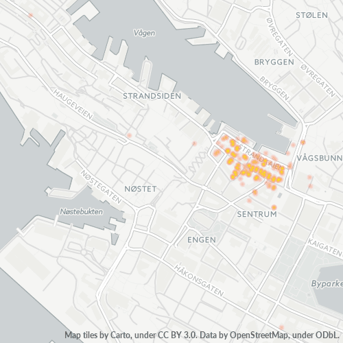 Dami ng Negosyo sa Postal Code 5013 - Bergen, Hordaland Fylke