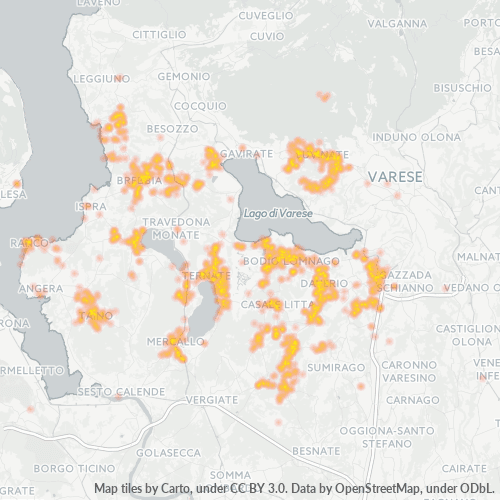 Dami ng Negosyo sa Postal Code 21020 - Buguggiate, Lombardy