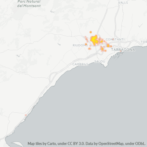 Bedrijfsconcentratie in Postcode 43204 - Vila-seca, Catalonië
