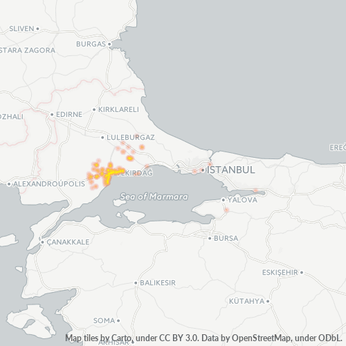 Mkusanyiko wa Biashara katika Posta 59000 - Tekirdağ, Mkoa wa Tekirdağ