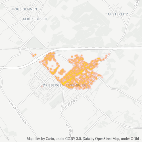 Dami ng Negosyo sa Postal Code 3971 - Driebergen-Rijsenburg, Provincie Utrecht