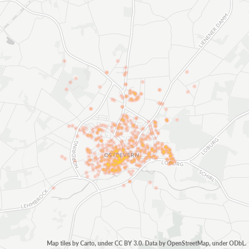 Business Concentration in Postal Code 48346 - Westbevern, North Rhine-Westphalia