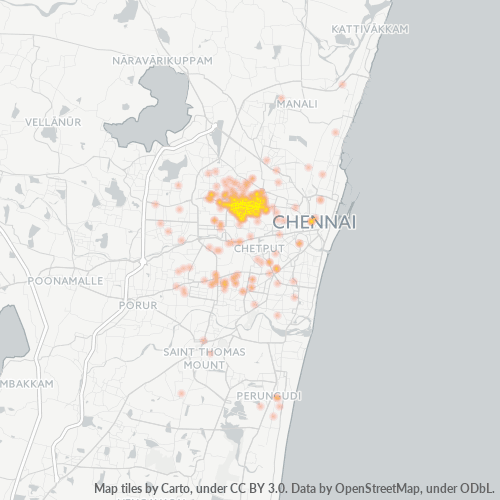 Dami ng Negosyo sa Postal Code 600023 - Chennai, State of Tamil Nādu