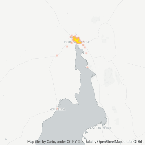 Dami ng Negosyo sa Postal Code 5700 - Port Augusta, Timog Australya