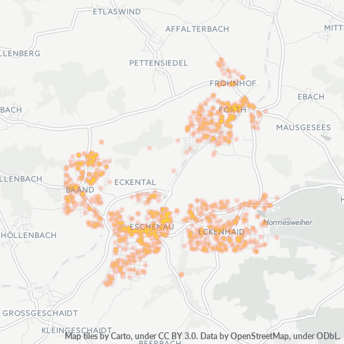 Business Concentration in Postal Code 90542 - Bavaria