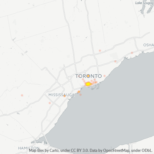Bedrijfsconcentratie in Postcode M6J - Toronto, Ontario
