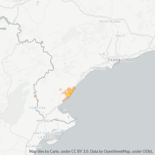 Dami ng Negosyo sa Postal Code 43860 - Espanya