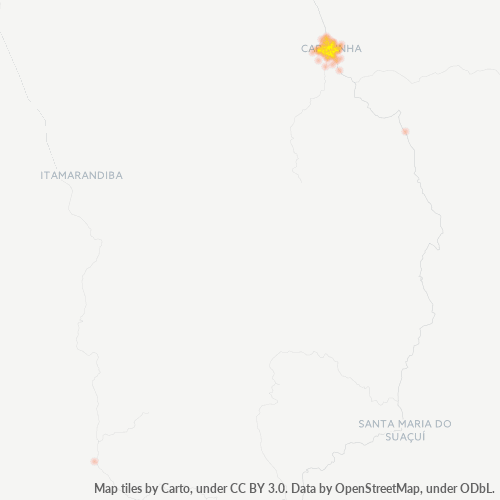 Dami ng Negosyo sa Postal Code 39680-000 - Capelinha, Minas Gerais
