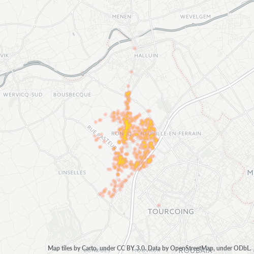 Dami ng Negosyo sa Postal Code 59223 - Roncq, Nord-Pas-de-Calais