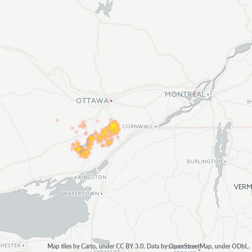 Concentration d'activités en/à/au/aux Code Postal K0G - Ontario