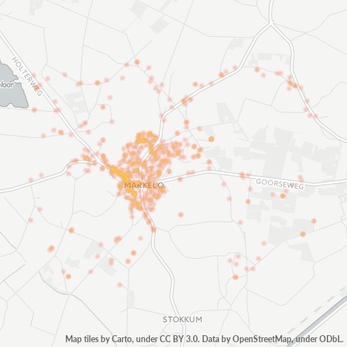 Dami ng Negosyo sa Postal Code 7475 - Markelo, Provincie Overijssel
