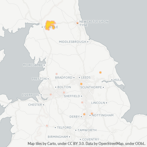 Dami ng Negosyo sa Postal Code CA8 - United Kingdom