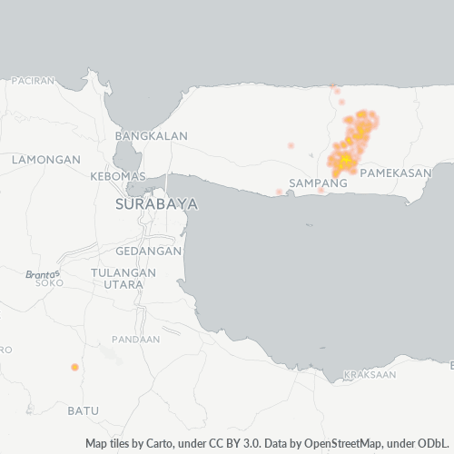 Dami ng Negosyo sa Postal Code 69291 - Sampang, Silangang Java