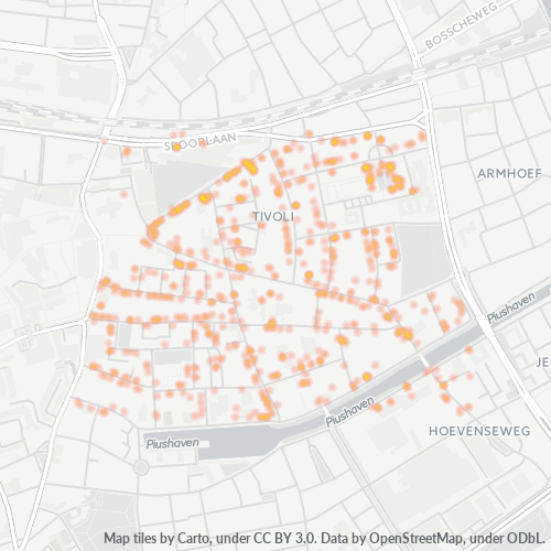 Dami ng Negosyo sa Postal Code 5017 - Tilburg, Provincie Noord-Brabant