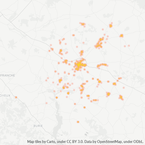 Dami ng Negosyo sa Postal Code 17160 - Louzignac, Poitou-Charentes