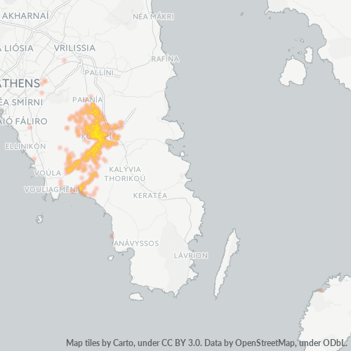 Dami ng Negosyo sa Postal Code 194 00 - Koropí, Attica