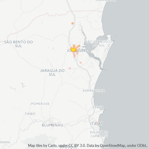 Dami ng Negosyo sa Postal Code 89216-000 - Joinville, Santa Catarina