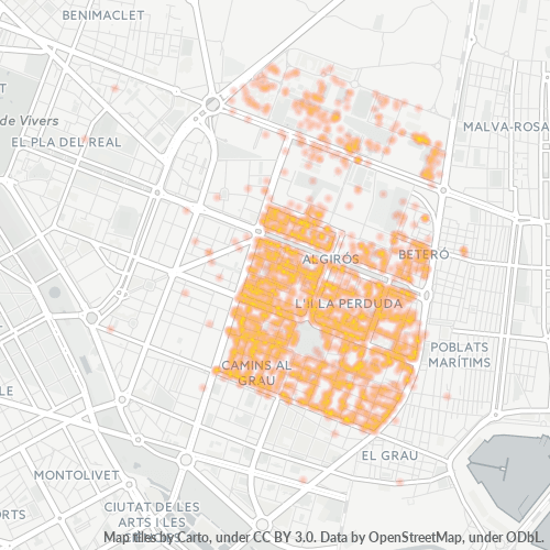Verksamhetskoncentration i Postnummer 46022 - Valencia, Valencia (autonom region)