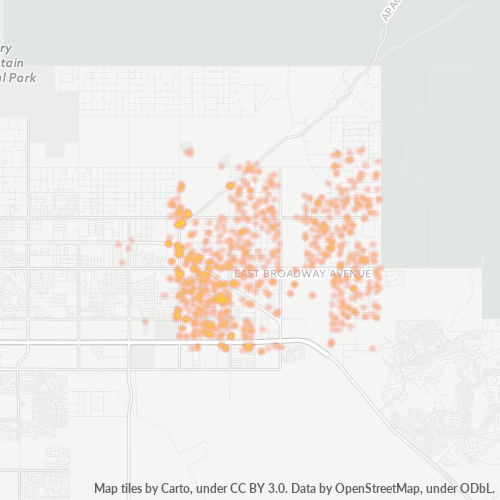 Verksamhetskoncentration i Postnummer 85119 - Apache Junction, Arizona