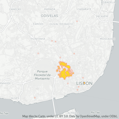 Dami ng Negosyo sa Postal Code 1070 - Lisboa, Distrito de Lisboa
