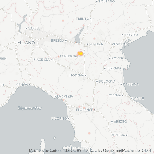 Bedrijfsconcentratie in Postcode 46047 - Soave, Lombardije