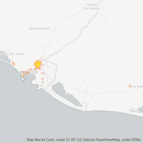 Dami ng Negosyo sa Postal Code 39700 - Acapulco, Guerrero