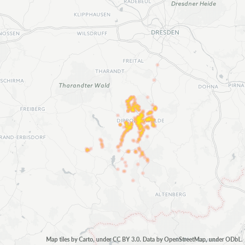 Konsentrasi Perniagaan di Poskod 01744 - Dippoldiswalde, Sachsen