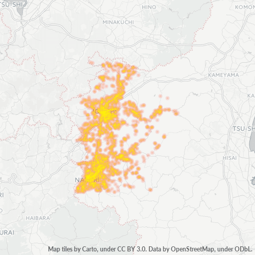 Bedrijfsconcentratie in Postcode 518 - Mie (prefectuur)
