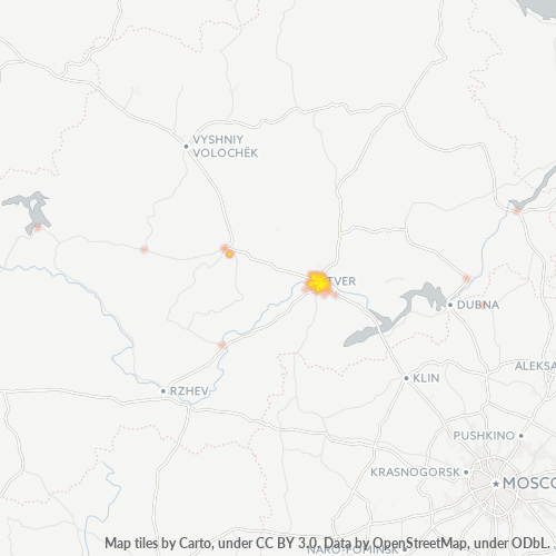Dami ng Negosyo sa Postal Code 170000 - Tver, Tver Oblast