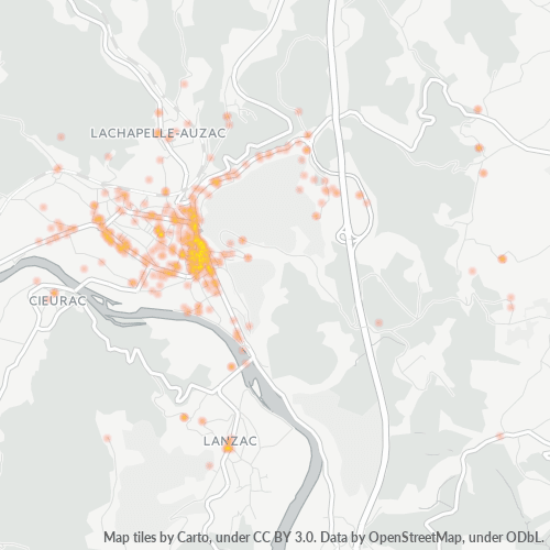 Dami ng Negosyo sa Postal Code 46200 - Mayrac, Midi-Pyrénées