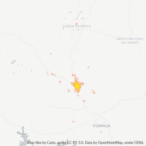 Dami ng Negosyo sa Postal Code 35588-000 - Arcos, Minas Gerais