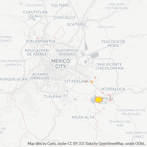 Dami ng Negosyo sa Postal Code 56613 - Xico, Estado ng Mehiko