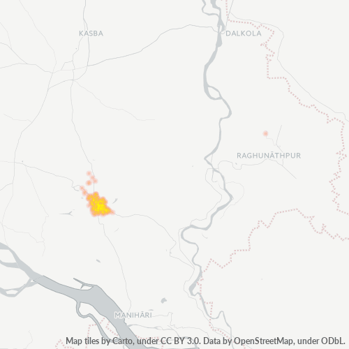 Bedrijfsconcentratie in Postcode 854105 - Katihar, Bihar
