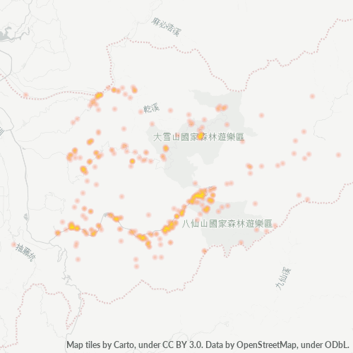 Business Concentration in Postal Code 424 - Taiwan
